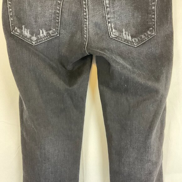 AMO Kate Jeans Mid-Rise Straight Leg 28 Muted Black Ink - Picture 8 of 11